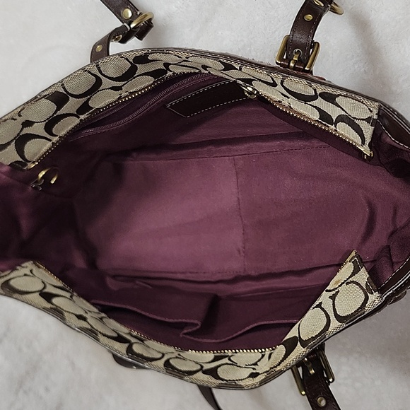 Coach Y2k  Legacy Limited Edition Holiday Patchwork Gallery tote bag Multi Color - Picture 15 of 16